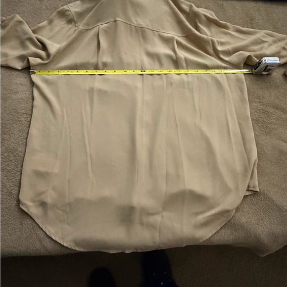 MICHAEL Michael Kors Beige Blouse with Gold Accents - Picture 2 of 3